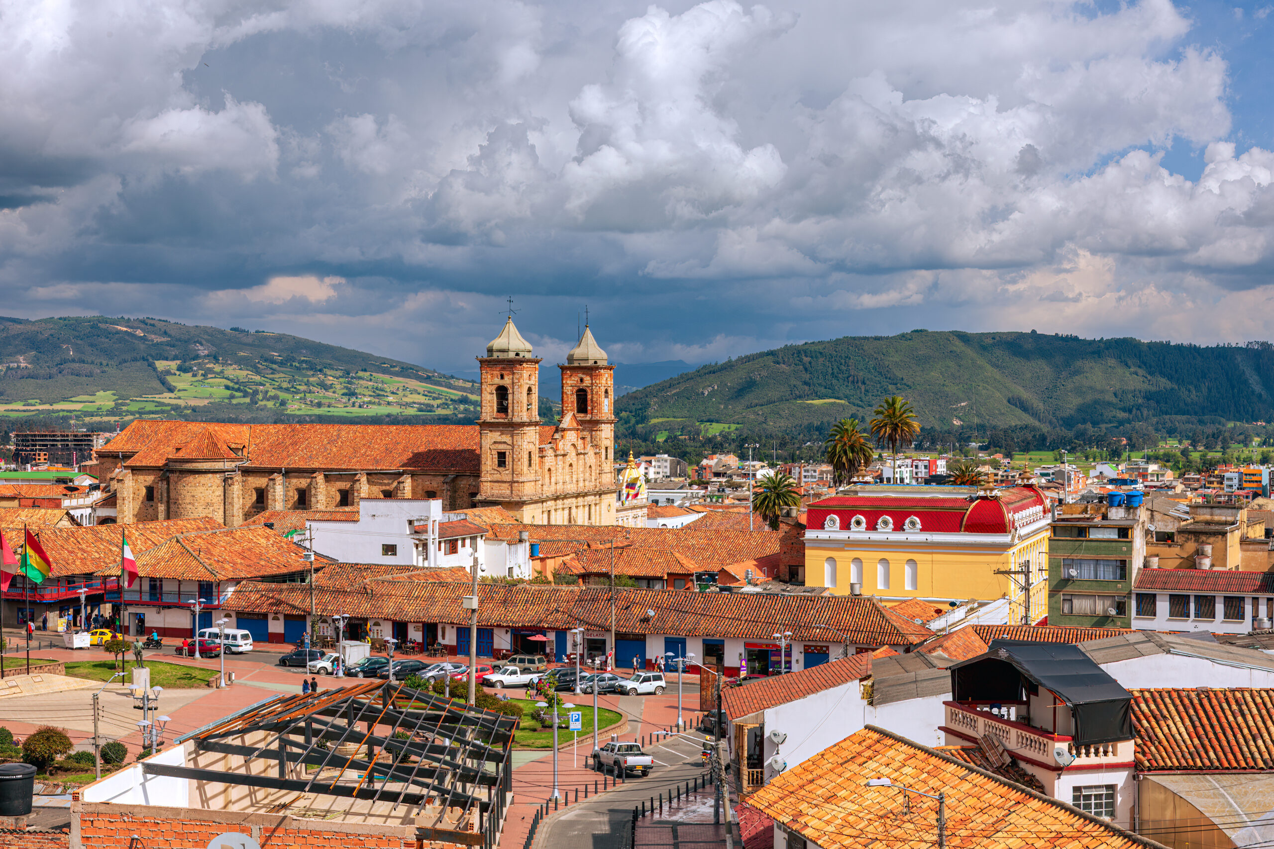 Plaza central de Zipaquirá, Cundinamarca.