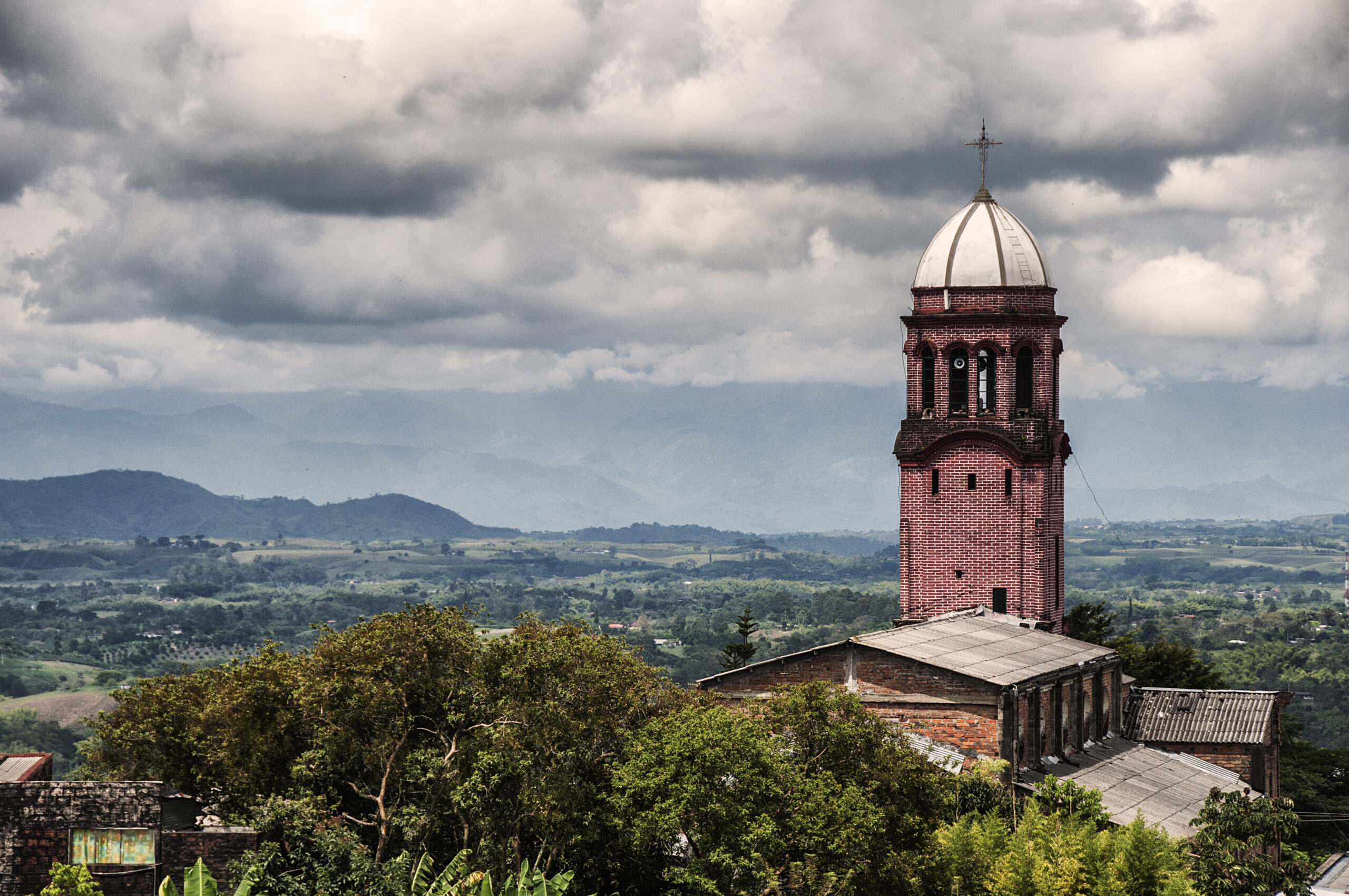 Vista de municipio del Valle del Cauca, Colombia.
