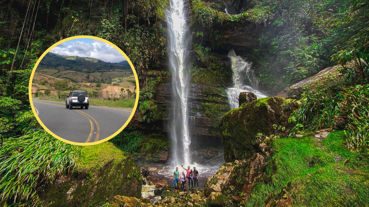 Cascada termal más alta de Colombia, la de las Tinajas en Zetaquirá, Boyacá | Fotos: Alcaldía de Zetaquirá y Getty Images.