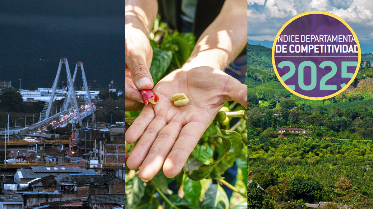 Volante del IDC, Viaducto de Pereira, referencia al café y paisaje cafetero de Risaralda | Fotos: Getty Images y Compite.co.