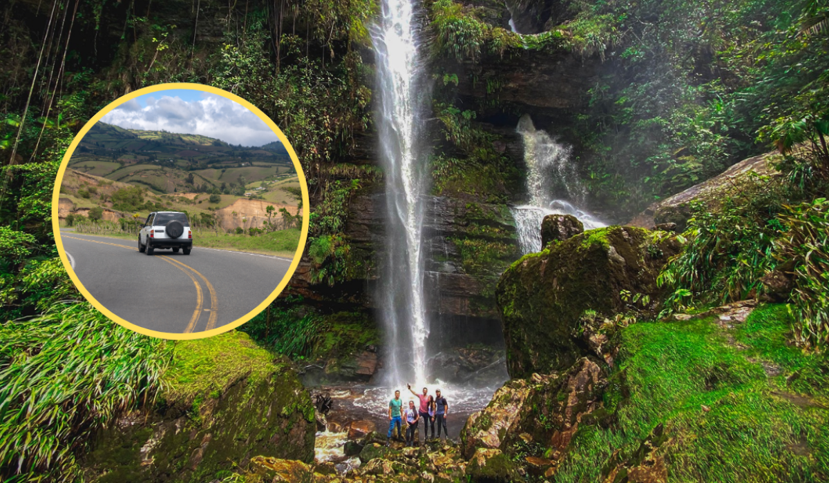 Cascada termal más alta de Colombia, la de las Tinajas en Zetaquirá, Boyacá | Fotos: Alcaldía de Zetaquirá y Getty Images.