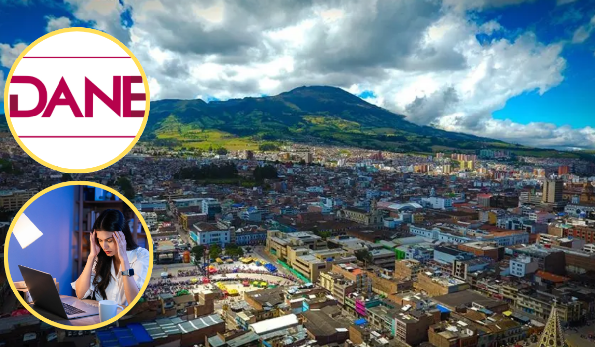 Ciudad de Pasto, logo del DANE y referencia al desempleo juvenil | Fotos: CIDEU Pasto, Getty Images y DANE.