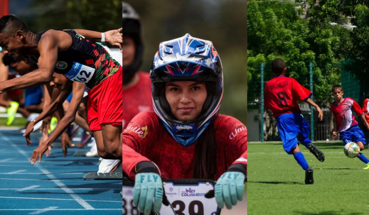 Deportistas de los Juegos Intercolegiados 2025 | Fotos: página oficial de Mindeporte y Juegos Intercolegiados.
