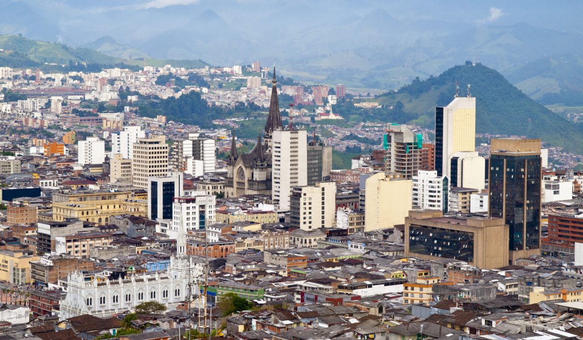 Panorámica de Manizalez, la capital de Caldas (Foto vía Getty Images)