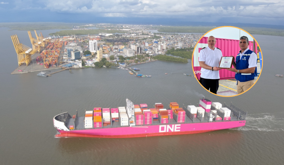 ONE Sparkle, el primer buque de nueva generación, llegó a Buenaventura: ¿por qué es ejemplo de sostenibilidad?
